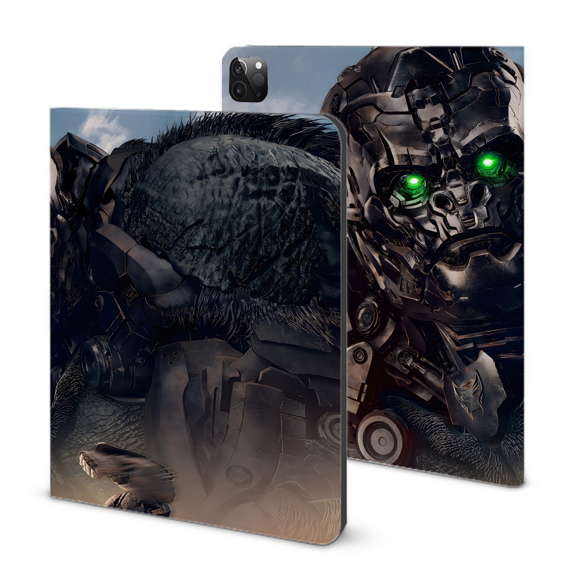 （画像用） Transformers トランスフォーマー IPadケース ペンホルダー付き ブックスタイルデザイン